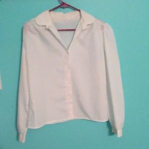 White long sleeve blouse